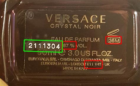 clg code versace perfume|check versace perfume authenticity.